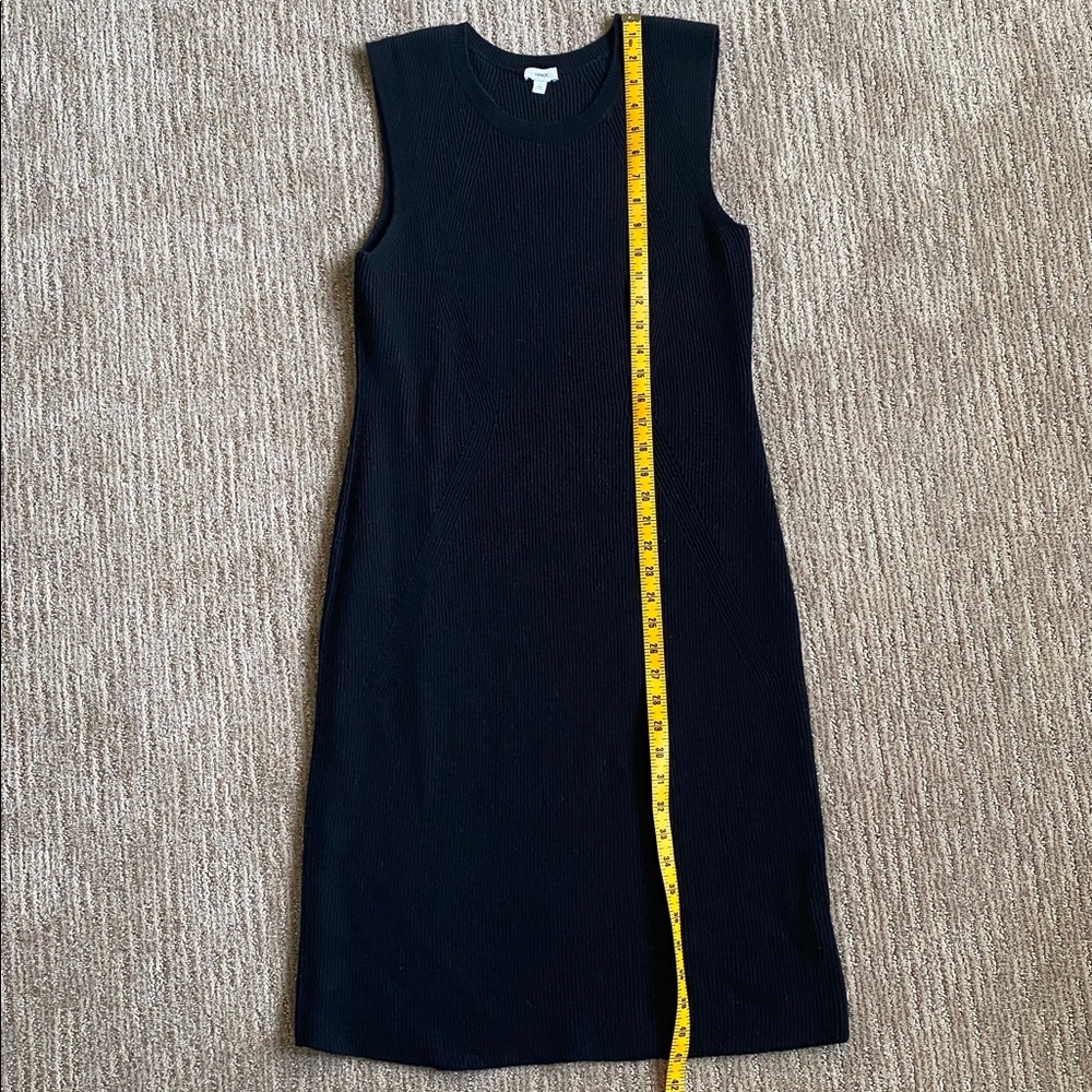 Vince Tight Knit Black Midi Dress - Picture 7 of 9